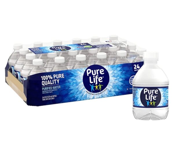 Pure Life Purified Water 8 Fl Oz Plastic Bottled Water 24 Pack