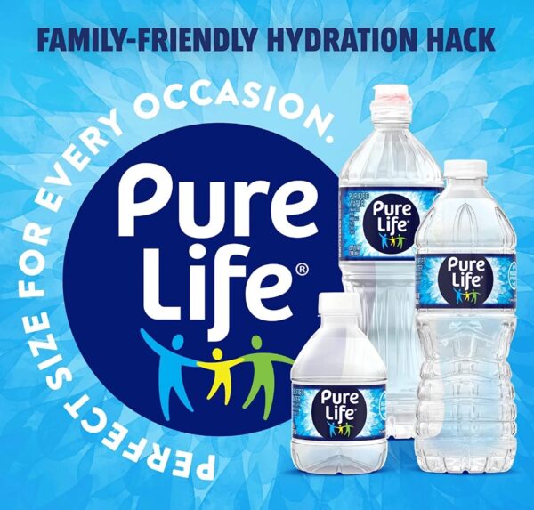 Pure Life Purified Water 8 Fl Oz Plastic Bottled Water 24 Pack - Image 2