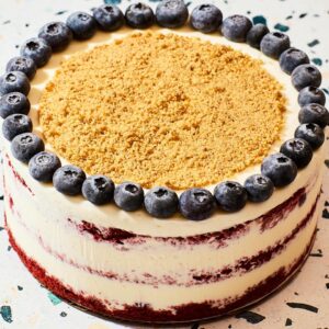 Sugar Hill Creamery RED VELVET & BLUEBERRY ICE CREAM CAKE