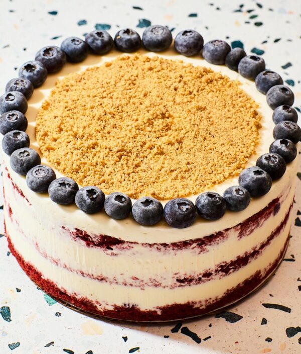 Sugar Hill Creamery RED VELVET & BLUEBERRY ICE CREAM CAKE