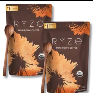 2 Pack RYZE Mushroom Coffee Bags Of 30 Servings Each Organic Arabica Coffee New