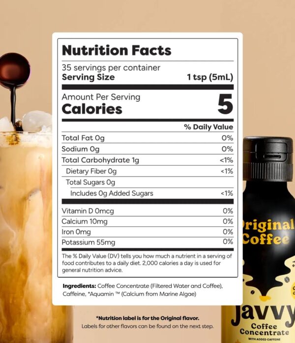 Javvy Protein Coffee Original - Instant Iced Coffee 12 oz - Image 2